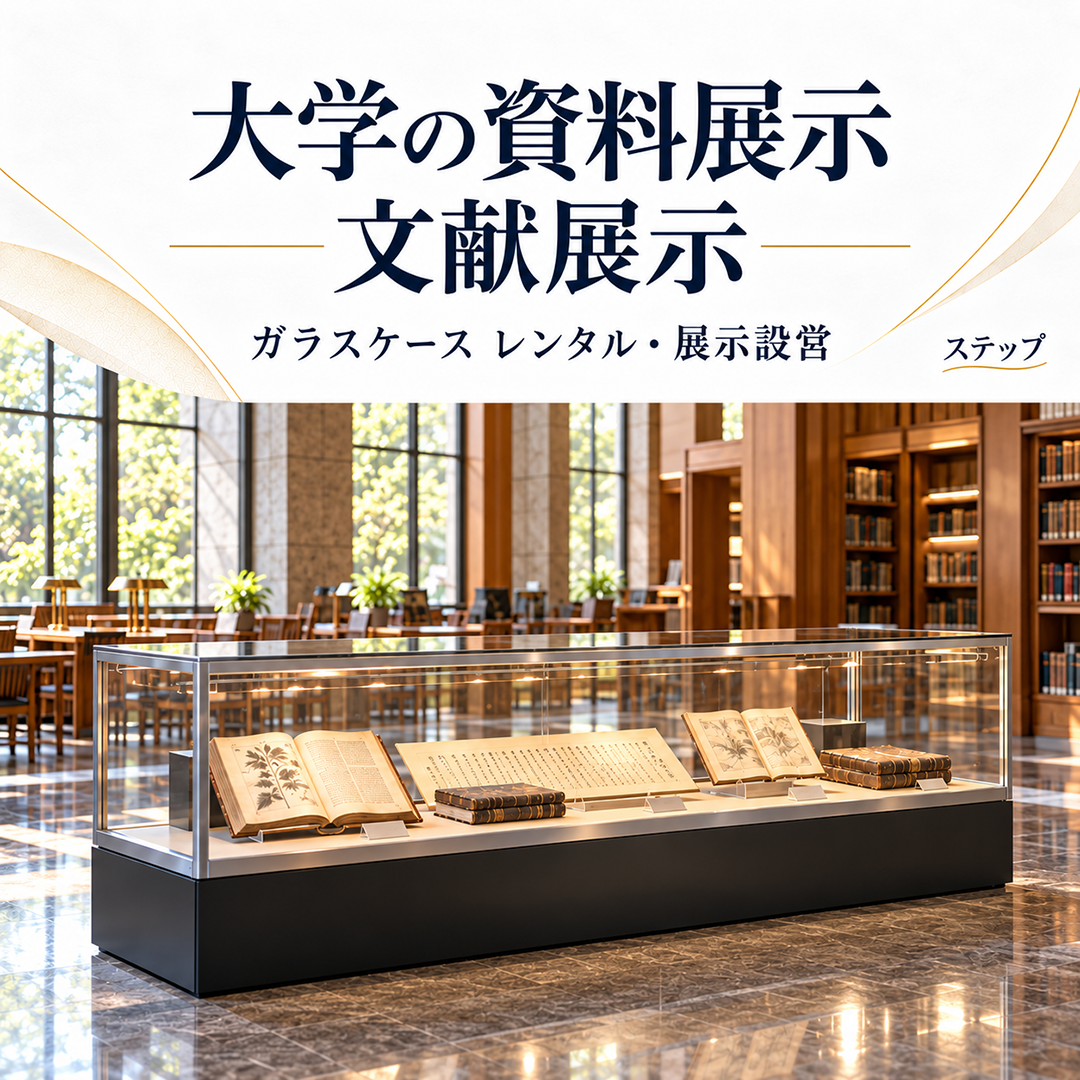 大学の資料展示・文献展示 スマホ