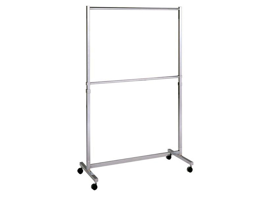 業務用2段式ハンガーラック　メイン画像