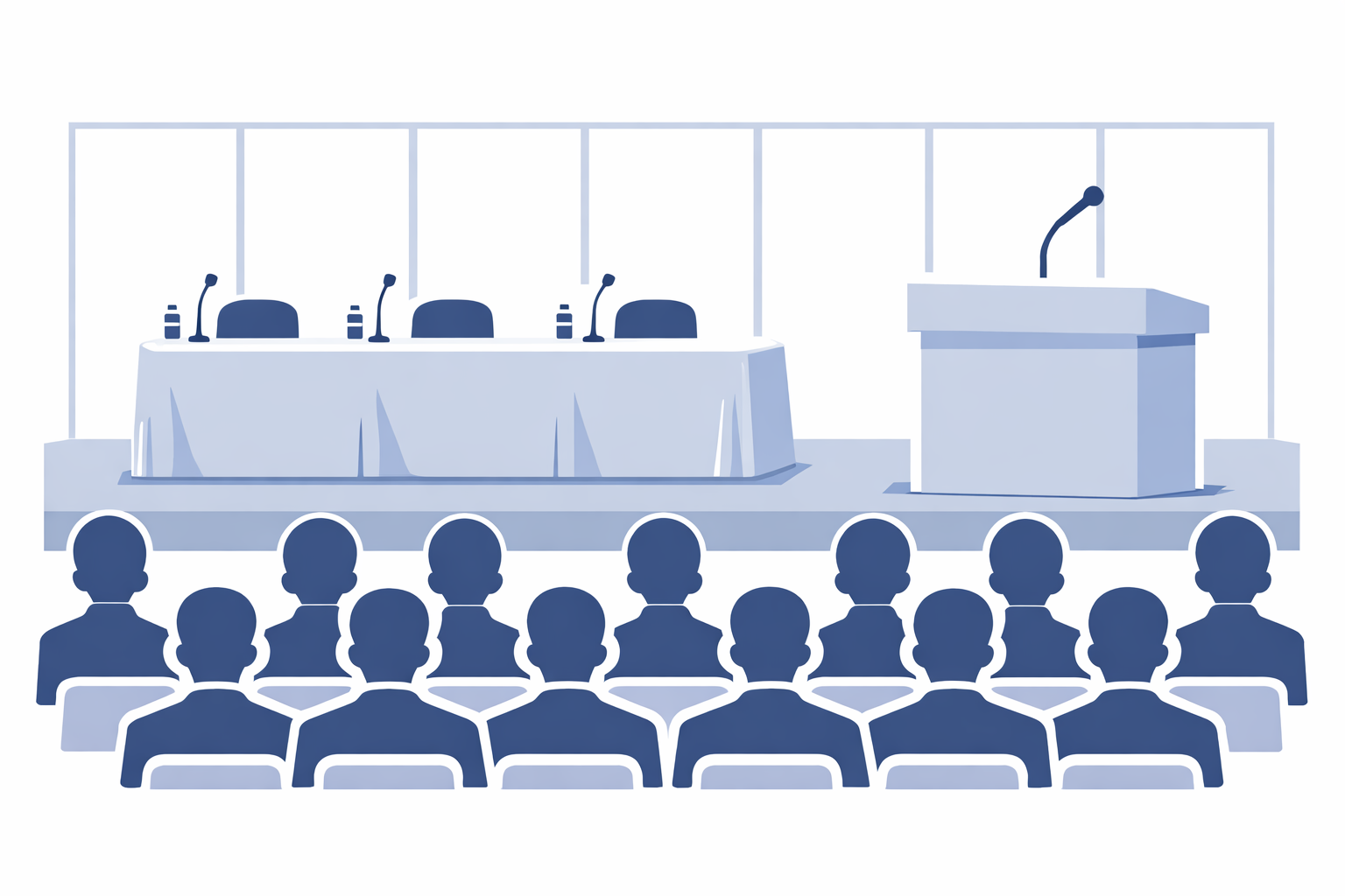 株主総会の会場設営イメージ