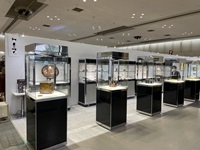 京都帕魯斯廣場　黑色高展示櫃 租賃 使用風景