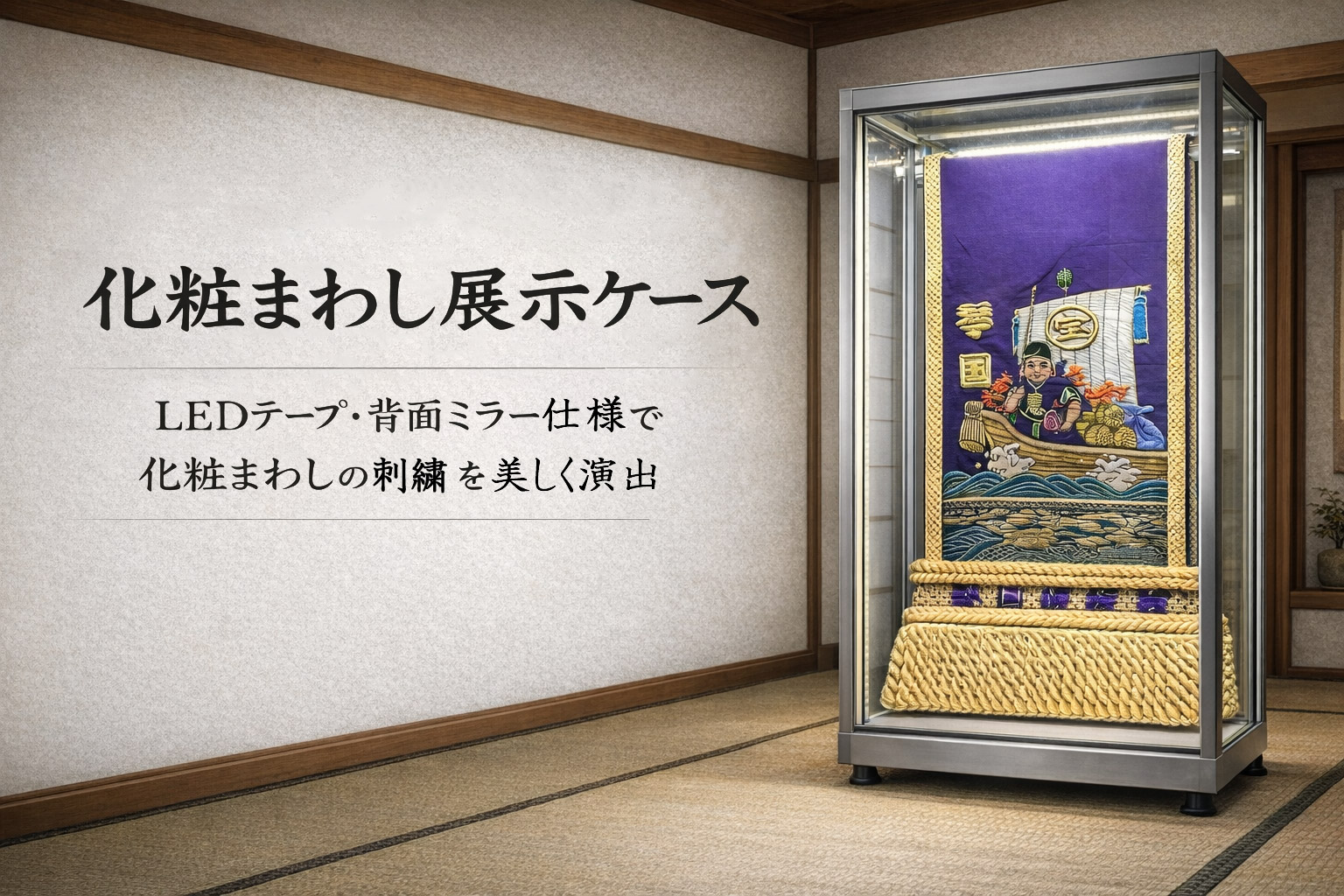 化粧まわし展示ケース