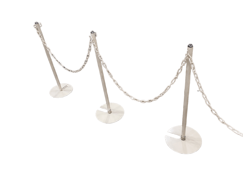 ポールパーテーション（白）