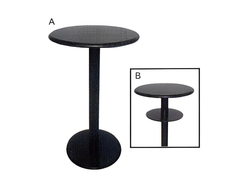 TT-328-(A,B)-TO:丸ハイテーブルΦ600mm(ブラック)