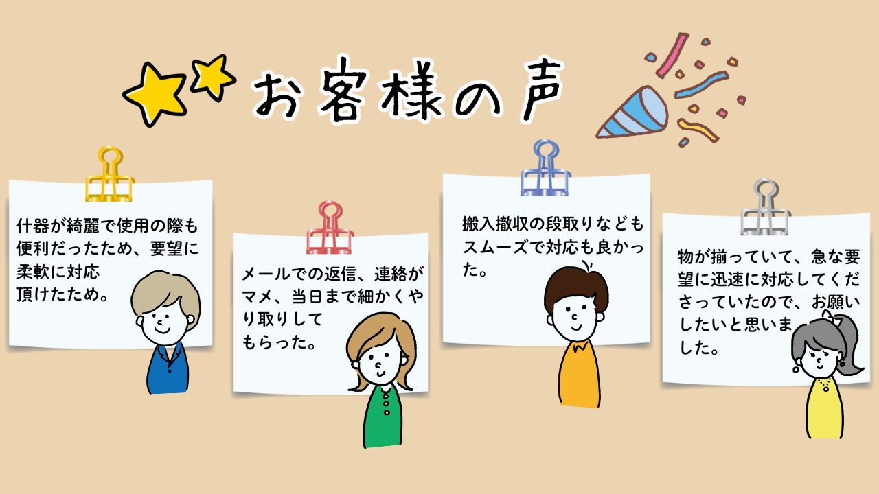 お客様の声　株式会社ステップ
